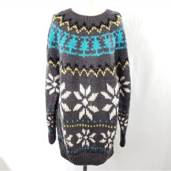 Cozy Oversized Vintage Fair Isle Sweater | XL - Picture 1 of 5
